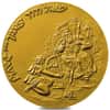 1993 Israel 1 oz Elijah the Prophet Color Lithograph Gold Medal