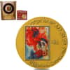 1993 Israel 1 oz Elijah the Prophet Color Lithograph Gold Medal