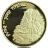 1993 Israel 1 oz Jonah in the Whale Color Lithograph Gold Medal