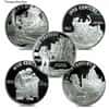 1997 0.9 oz Cook Islands Historical Figures and Events by Century $50 Proof Silver Coin (Random Design)