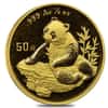 1998 1/2 oz Chinese Gold Panda 50 Yuan Small Date BU (Sealed) - Rare