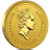 1998 1/10 oz Gold Lunar Tiger BU Australia Perth Mint Series I
