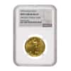 1999 1/4 oz $10 Gold American Eagle NGC MS 69 Mint Error (Obv Struck Thru)