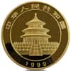 1999 1 oz Chinese Gold Panda 100 Yuan .999 Fine BU