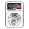 1999 1 oz Silver American Eagle NGC MS 69 Mint Error (Rev Struck Thru)