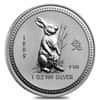 1999 1 oz Silver Lunar Year of The Rabbit BU Australian Perth Mint (Series I)