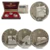 1997 3 oz Hong Kong Reunification Commemorative Proof Silver 3-Plaque Set (w/Box & COA)