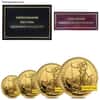 1.85 oz Gold Britannia 4-Coin Proof Set (Random Year, w/Box & COA)