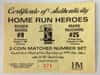 Roger Maris&Mark McGwire Highland Mint Fine Silver Ltd Edition Commemorative Medallion COA