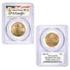 2007-W 1.85 oz Burnished Gold American Eagle 4-Coin Set PCGS SP 70 (Michael Reagan)