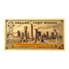 1 Dallas Fort Worth Texas Goldback 1/1000 oz 24K Gold Foil Aurum Note