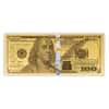 1 Gram $100 Replica Benjamin Franklin 24K Gold Foil Aurum Note