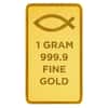 1 Gram Blessings of Jesus Christ Dove & Cross Gold Bar .9999 Fine (in TEP)