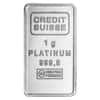 1 gram Credit Suisse Statue of Liberty Platinum Bar .9995 Fine (In Assay)