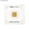 1 gram Geiger Original Square Gold Bar .9999 Fine (In Assay)