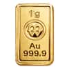 1 Gram Mint of Poland Gold Bar .9999 Fine (in Assay)