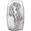 1 Kilo Argentia Woman with Flowing Gown High Relief Antiqued Silver Bar .9999 Fine