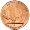 1 oz Copper Buffalo Round .999 Fine