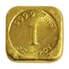 1 oz Engelhard Australia Gold Button Bar .9999 Fine