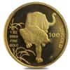 1986 1.9 oz Singapore Year of the Tiger Proof Gold 5 - Coin Set (Sealed)