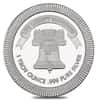 1 oz Liberty Bell Stackable Silver Round .999 Silver