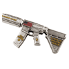 1 oz M16 Style Rifle Shaped Silver .999 Fine Antiqued Finish