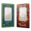 1 oz PAMP Suisse Diwali Lakshmi & Rangoli Silver Bar .999 Fine (in Assay)