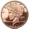 Tube of 20 - 1 oz Peace Dollar Copper Round .999 Fine