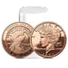 Tube of 20 - 1 oz Peace Dollar Copper Round .999 Fine