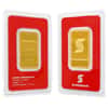 1 oz Scotiabank Gold Bar .9999 Fine (In Assay)