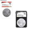 1 oz Silver American Eagle NGCX MS 10 (Random Year)