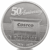 1 oz Sunshine Mint Costco 50th Ann Silver Round .999 Fine