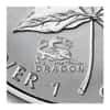 2000 1 oz Canadian Silver Maple Leaf Lunar Dragon Privy Reverse Proof Coin