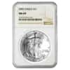 2001 1 oz Silver American Eagle $1 Coin NGC MS 69