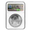 2001 1 oz Silver American Eagle NGC MS 69 Mint Error (Obv Struck Thru)