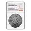 2001 1 oz Silver American Eagle NGC MS 69 Mint Error (Obv Struck Thru)