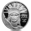 2001 W 1/4 oz $25 Platinum American Eagle Proof Coin (w/Box & COA)