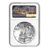 2002 1 oz Silver American Eagle NGC MS 69 Mint Error (Rev Struck Thru)