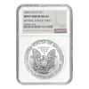 2002 1 oz Silver American Eagle NGC MS 69 Mint Error (Rev Struck Thru)