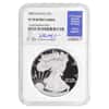 2002 W 1 oz Proof Silver American Eagle NGC PF 70 UCAM (Rhett Jeppson Sign)