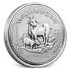 2003 2 oz Silver Lunar Goat BU Australian Perth Mint (Series I)
