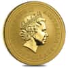 2004 1 oz Colorized Gold Lunar Year of The Monkey BU Australia Perth Mint In Cap