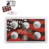 2005-S US Mint 50 State Quarters Proof Silver 5-Coin Set (w/Box & COA)