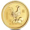 2005 1/4 oz Gold Lunar Rooster BU Australian Perth Mint
