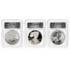 2006 W / P Silver American Eagle 3-Coin Set ICG MS / PF 70 FDOI (20th Anniversary)