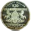2007 1 oz NORFED Liberty Chambersburg Liberty Dollar Silver Round .999 Fine