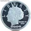 2008 1 oz NORFED Liberty Euro Silver Round Serial Number Hallmark .999 Fine
