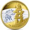 2008 Canada Olympic Games Inukshuk Gold Coin