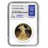 2008 W 1 oz $50 Proof Gold American Eagle NGC PF 70 UCAM (Rhett Jeppson Sign)