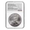 2009 1 oz Silver American Eagle NGC MS 69 Mint Error (Obv and Rev Struck Thru)